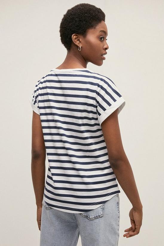 Oasis Cotton Lovely Stripe T-shirt 3