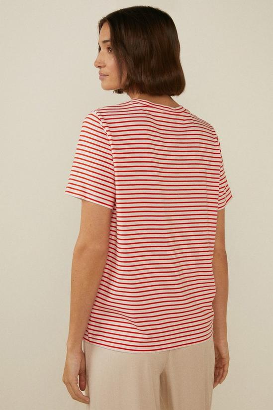 Oasis Cotton Strawberry Stripe T-shirt 3