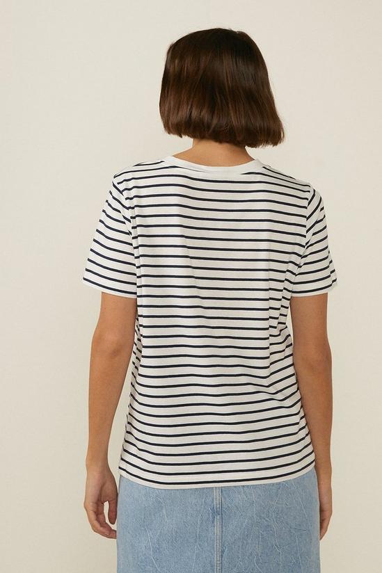 Oasis Cotton Heart Stripe T-shirt 3