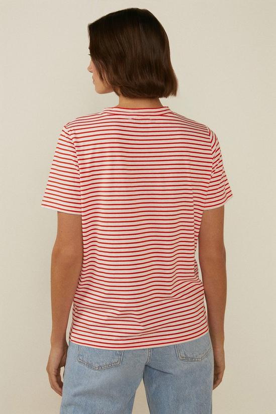 Oasis Cotton Bonjour Stripe T-shirt 3