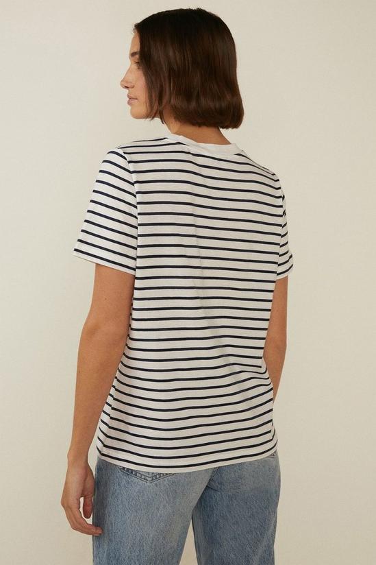 Oasis Cotton Cherry Stripe T-shirt 3