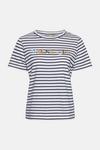 Oasis Cotton Magnifique Stripe T-shirt thumbnail 5