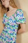 Oasis Floral Printed Ruched Front Mini Dress thumbnail 2