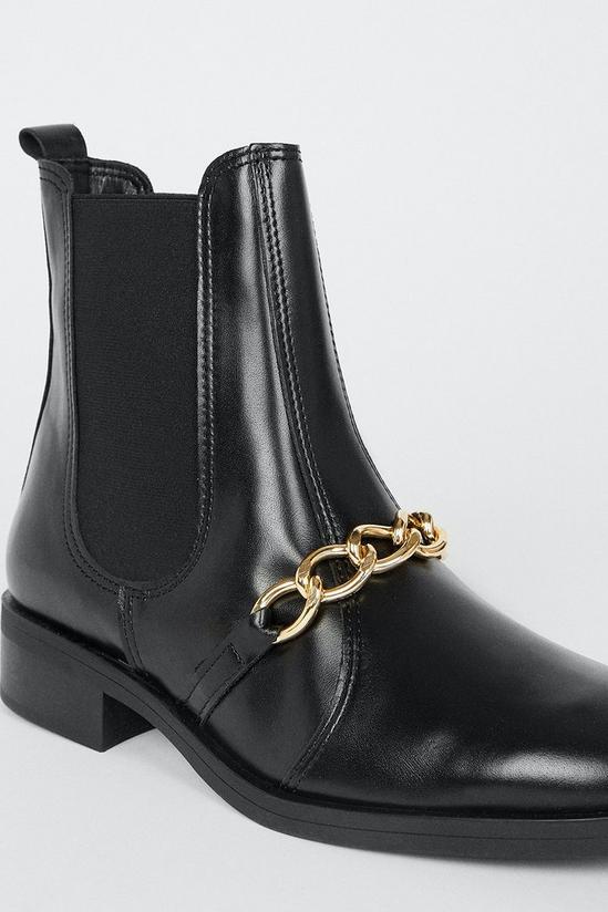 Oasis Leather Chain Chelsea Boot 3