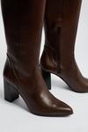 Oasis Leather Heeled Knee High Boot thumbnail 3