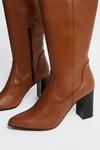 Oasis Leather Heeled Knee High Boot thumbnail 4