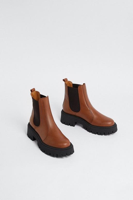 Oasis Leather Extreme Chunky Chelsea Boot 3