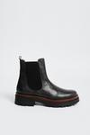 Oasis Leather Trim Detail Chunky Chelsea Boot thumbnail 1
