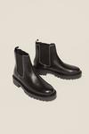 Oasis Leather Stitched Chelsea Boots thumbnail 2