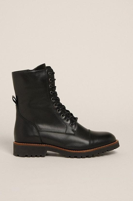 Oasis Leather High Lace Up Boot 1