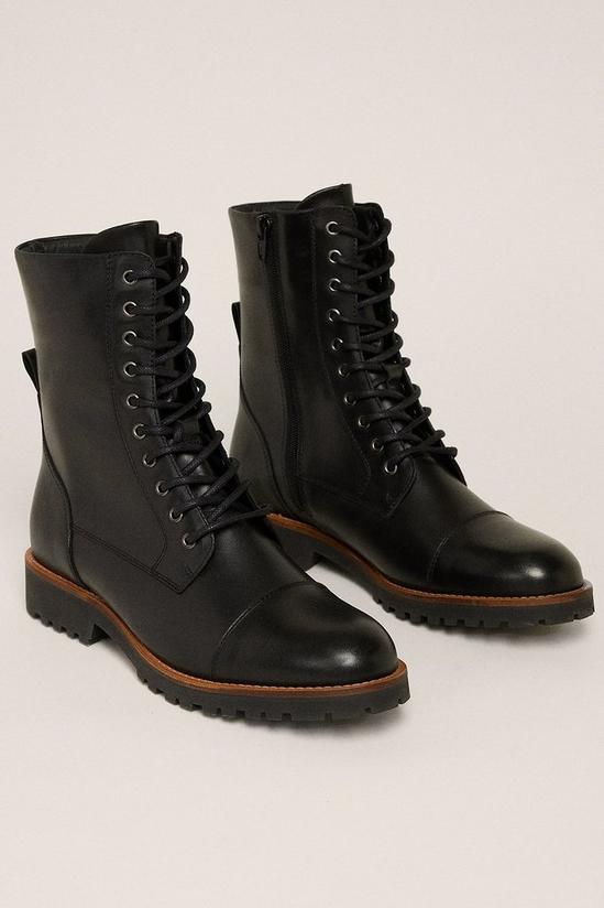Oasis Leather High Lace Up Boot 2