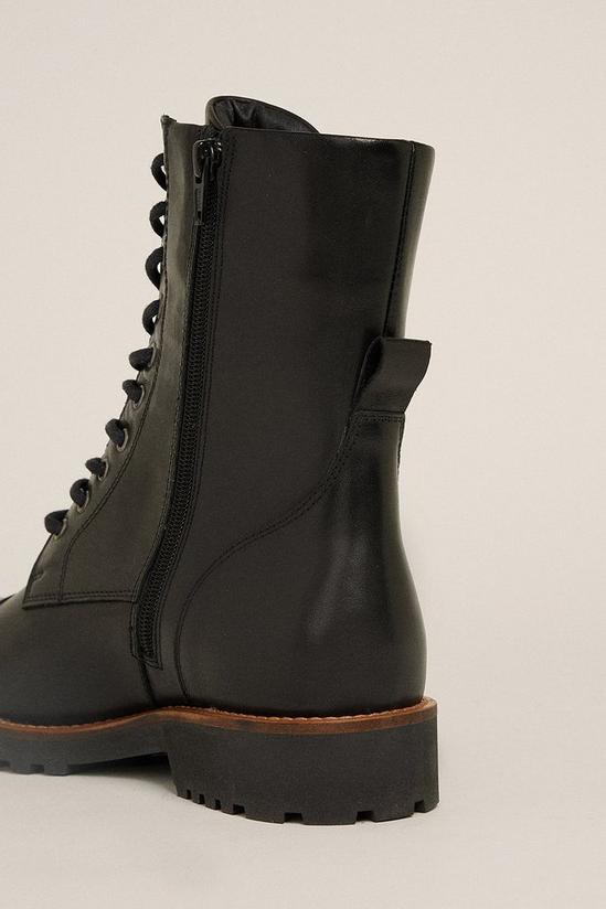 Oasis Leather High Lace Up Boot 3