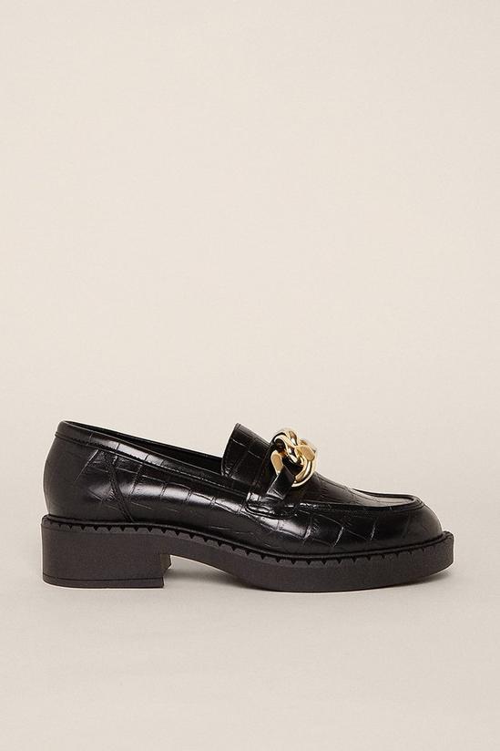 Oasis Leather Chunky Chain Loafer 1