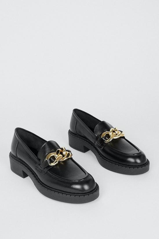 Oasis Leather Chunky Chain Loafer 3