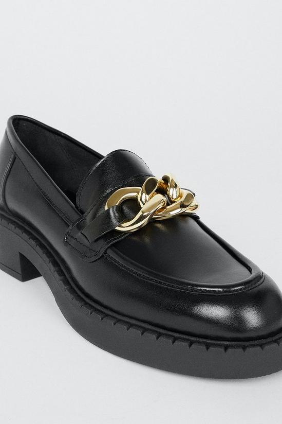 Oasis Leather Chunky Chain Loafer 4