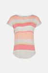 Oasis Rainbow Stripe Slub T Shirt thumbnail 5