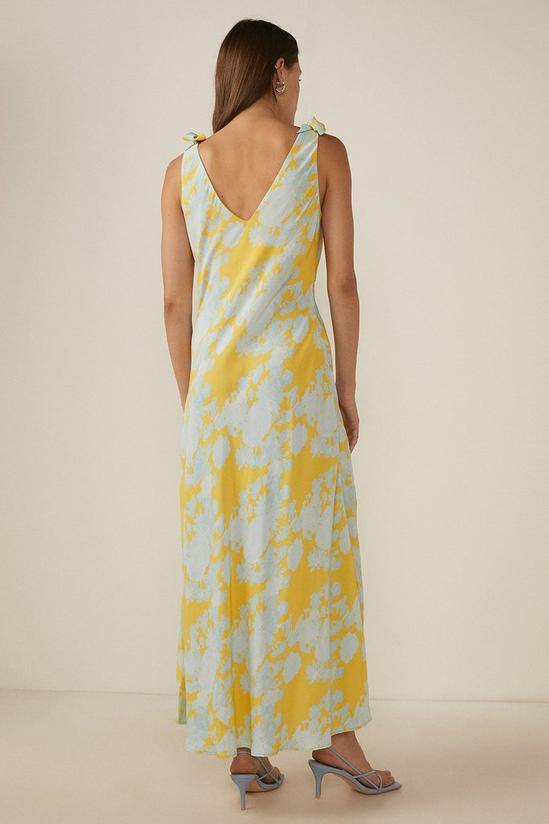 Oasis Shadow Floral Print Tie Strap Midi Dress 3