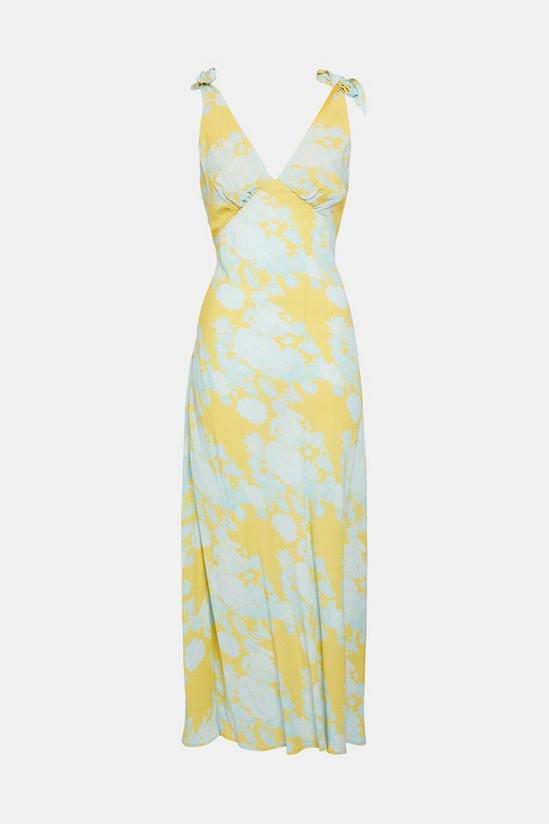 Oasis Shadow Floral Print Tie Strap Midi Dress 5