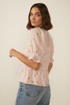 Oasis Flower Embroidered Puff Sleeve Top thumbnail 3