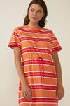 Oasis Stripe Drawstring T Shirt Midi Dress thumbnail 2
