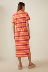 Oasis Stripe Drawstring T Shirt Midi Dress thumbnail 3