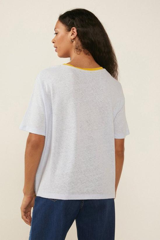 Oasis Summer Solstice Linen Mix T-shirt 3