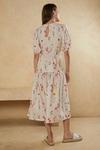 Oasis Printed Broderie Tiered Midi Dress thumbnail 3