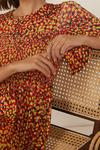 Oasis Reena Shirred Bodice Angel Sleeve Mini Dress thumbnail 4