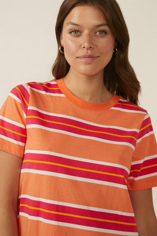 Oasis Stripe Trapeze T-shirt Dress 2