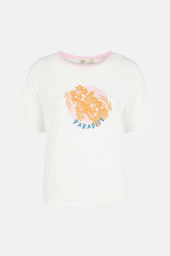 Oasis Paradise Linen Mix T-shirt 5
