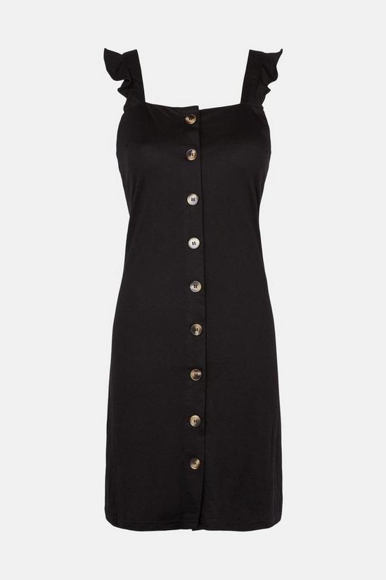 Oasis Pique Button Through Mini Dress 5