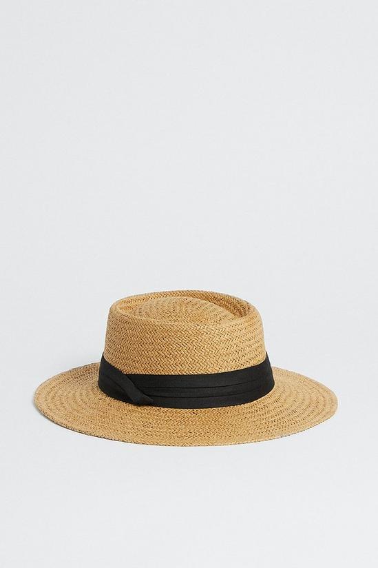 Oasis Straw Hat With Band Detail 1