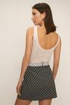 Oasis Geo Textured Print Tailored Mini Skirt thumbnail 2