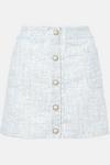 Oasis Tweed Pearl Button Front Mini Skirt thumbnail 5