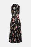 Oasis Sleeveless Floral Belted Shirt Dress thumbnail 5