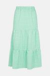 Oasis Gingham Tiered Midi Skirt Co-ord thumbnail 5
