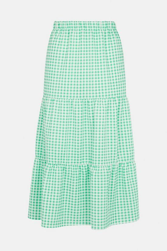 Oasis Gingham Tiered Midi Skirt Co-ord 5