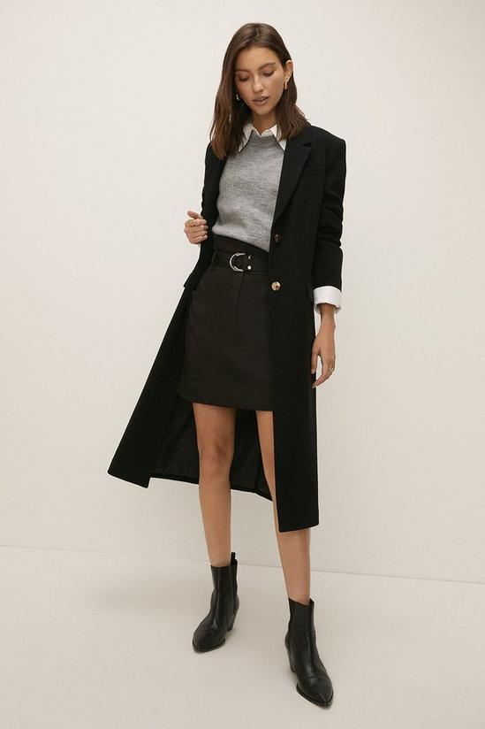 Oasis Belted Tailored Mini Skirt 1