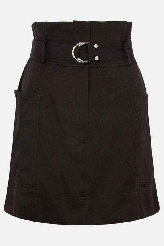Oasis Belted Tailored Mini Skirt 4