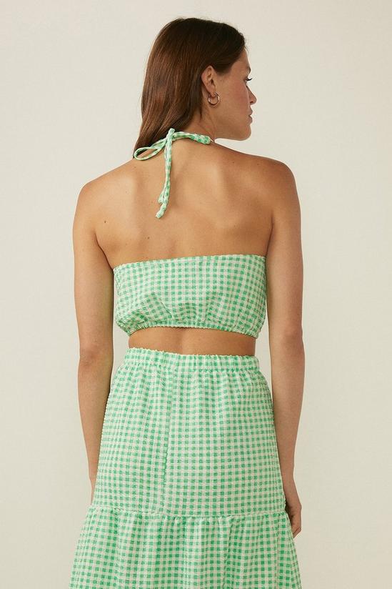 Oasis Gingham Halter Neck Top Co-ord 3