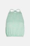Oasis Gingham Halter Neck Top Co-ord thumbnail 5