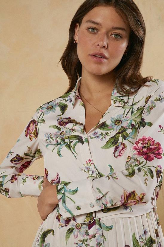 Oasis Soft Floral Belted Shirt Dress 2