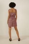 Oasis Ditsy Crinkle Shirred Waist Mini Dress thumbnail 3