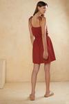Oasis Crinkle Shirred Waist Mini Dress thumbnail 3