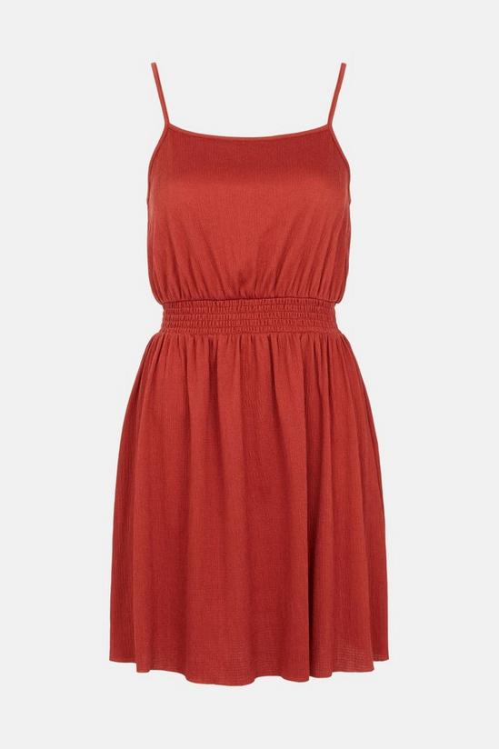 Oasis Crinkle Shirred Waist Mini Dress 5