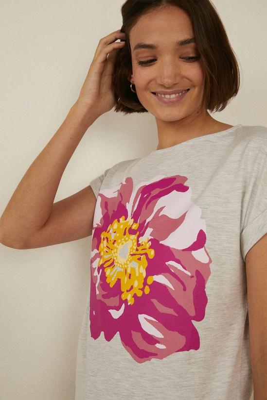 Oasis Large Floral Print T-shirt 2