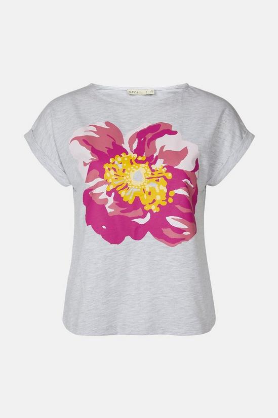 Oasis Large Floral Print T-shirt 5