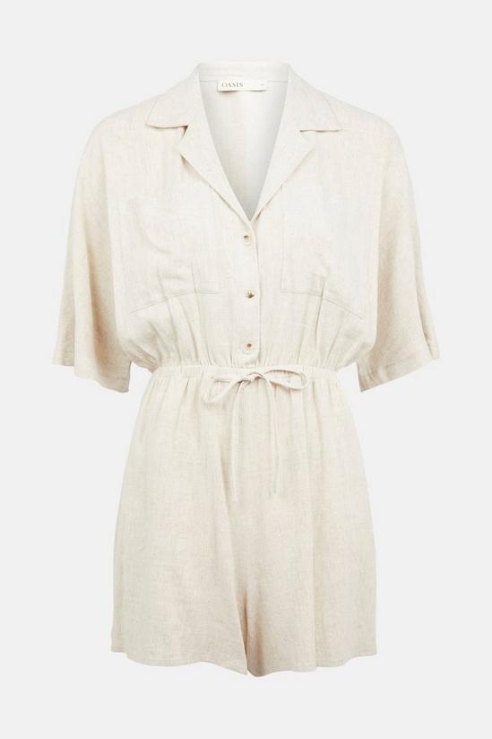 Oasis Drawstring Button Front Playsuit 5