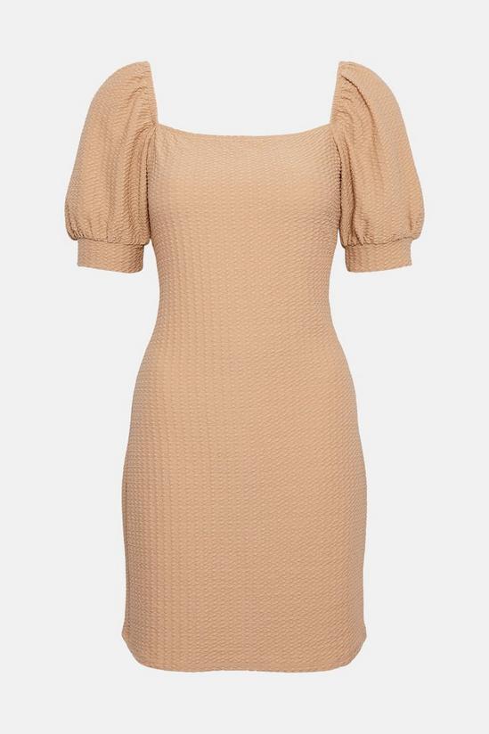 Oasis Puff Sleeve Textured Mini Dress 5