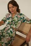 Oasis Tropical Palm Print Tie Front Shirt thumbnail 2